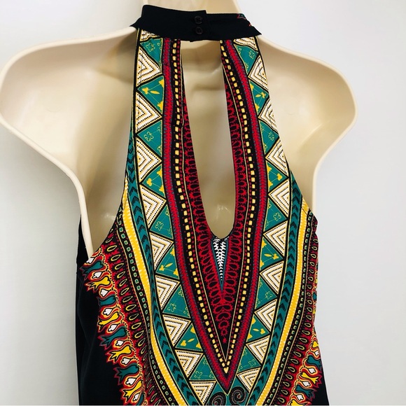 Band of Gypsies Azetc Print Halter Dress - Picture 15 of 16